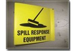 3-D Spill Response Equipment Sign
