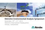 Metrohm Environmental Analysis Symposium