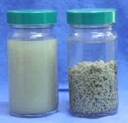 Left: Untreated, Right: Floccin™ Treated