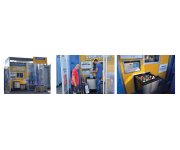 Cash & go machine for used beverage containers installed at a waste management site in...