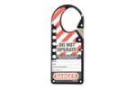 427BLK - Labeled Black Lockout Hasp