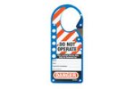 427BLU - Labeled Blue Lockout Hasp